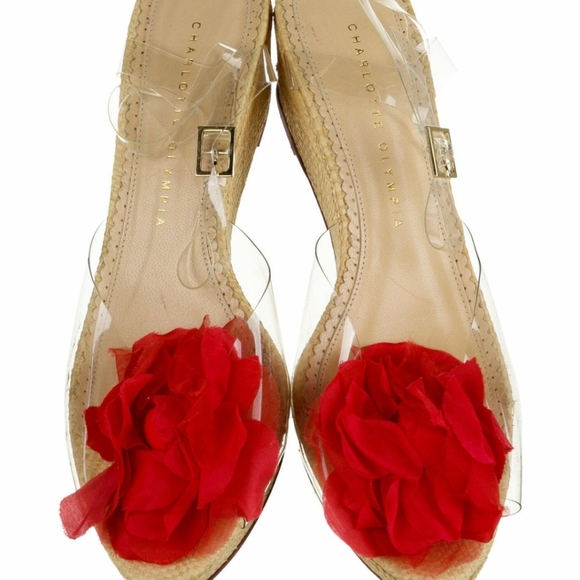 DESIGNER Charlotte Olympia wedge sandals - Picture 3 of 5